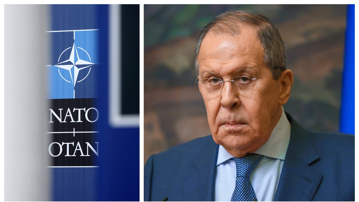 Sergej Lavrov menar att Nato häller "olja på elden".